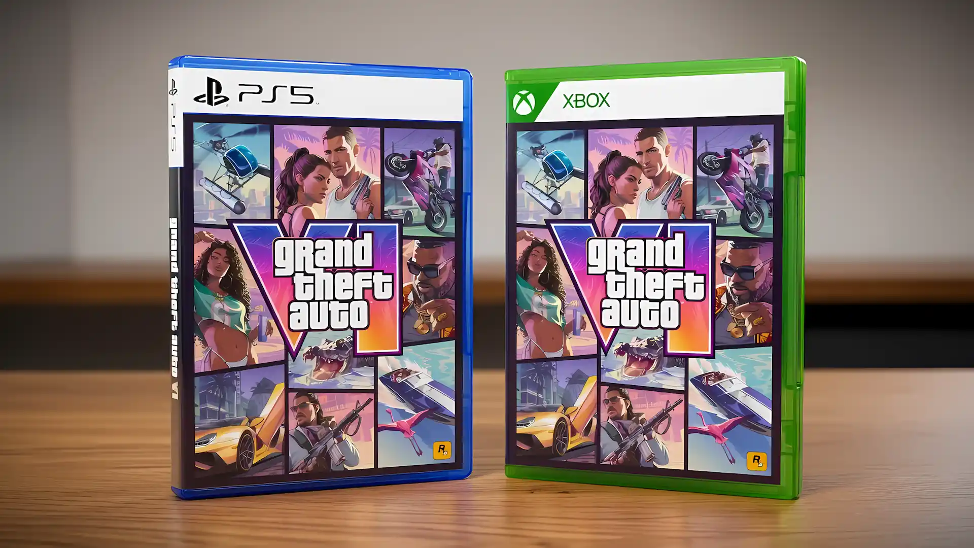 Boîtiers GTA VI PS5 et Xbox